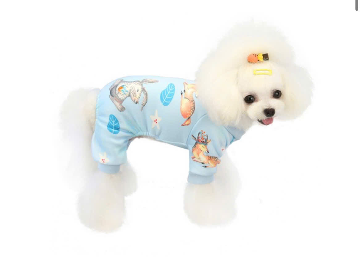 ÁO THUN NỈ HOẠ TIẾT NAI CUTE TỪ 1-4.5KG DÀNH CHO THÚ CƯNG CHÓ MÈO