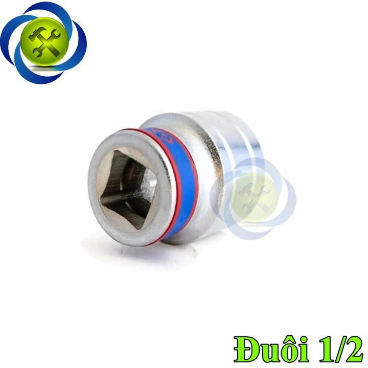 Tuýp 24mm 1/2 Kingtony 433024M 12 cạnh màu trắng dài 42mm