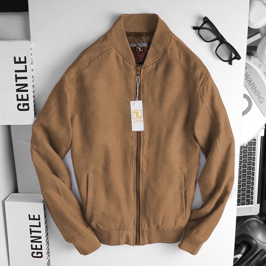 ÁO KHOÁC NAM DA LỘN NAM CỔ BOMBER CỰC HOT