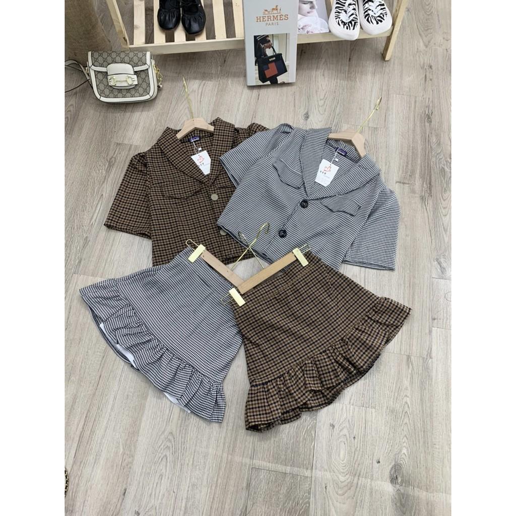 Set Áo Vest Croptop Mix Chân Váy Xòe Đuôi Cá - Bộ Zic Zac Sexy