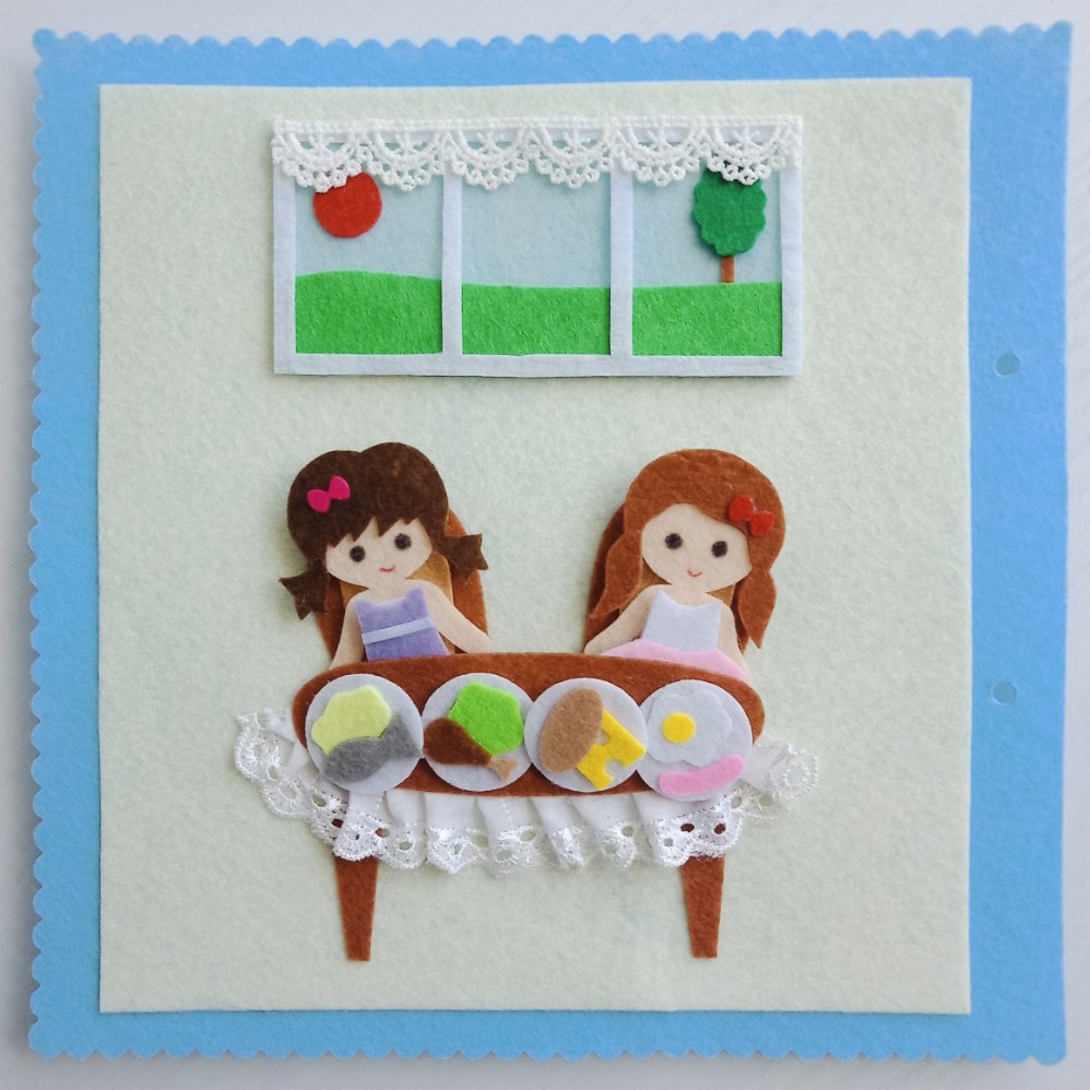 Đồ Chơi Sách Vải Nhà Búp Bê ĐÔI BẠN THÂN - Sách vải handmade cho bé