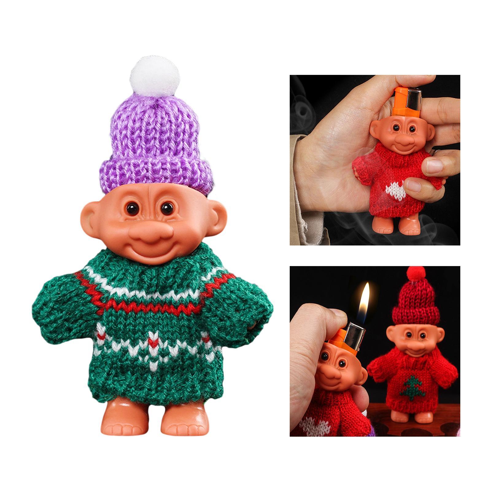 Lighter Case Portable Cute Troll Dolls Lighter Case for Party Camping Travel