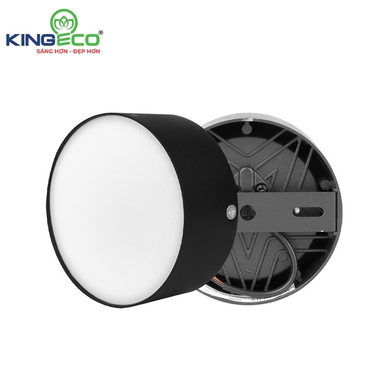ĐÈN LED ỐNG BƠ LẮP NỔI TRẦN EC-OBK 9W & 12W, VỎ ĐEN/ TRẮNG - KINGECO