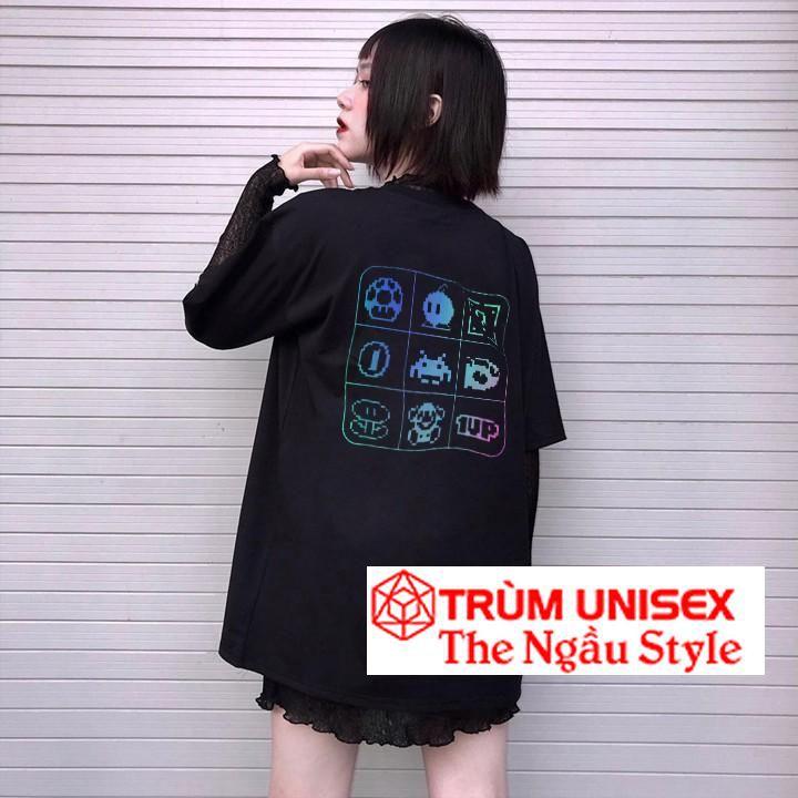Áo thun tay lỡ ngắn Stee Phản quang GAME MARIO Unisex aothununisex aophongnam