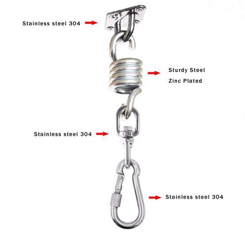 Mới 2 Chiếc Xoay Móc Võng Đu Ghế Thép Không Gỉ Treo Ghế Bộ Phụ Kiện Cho Trần/Trong Nhà/ngoài Trời