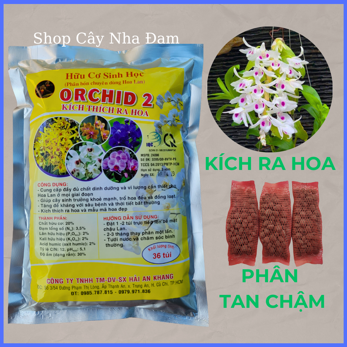 Phân Bón Kích Thích Ra Hoa Cho Lan, Cây Cảnh, Dưỡng Cây, Phân Tan Chậm