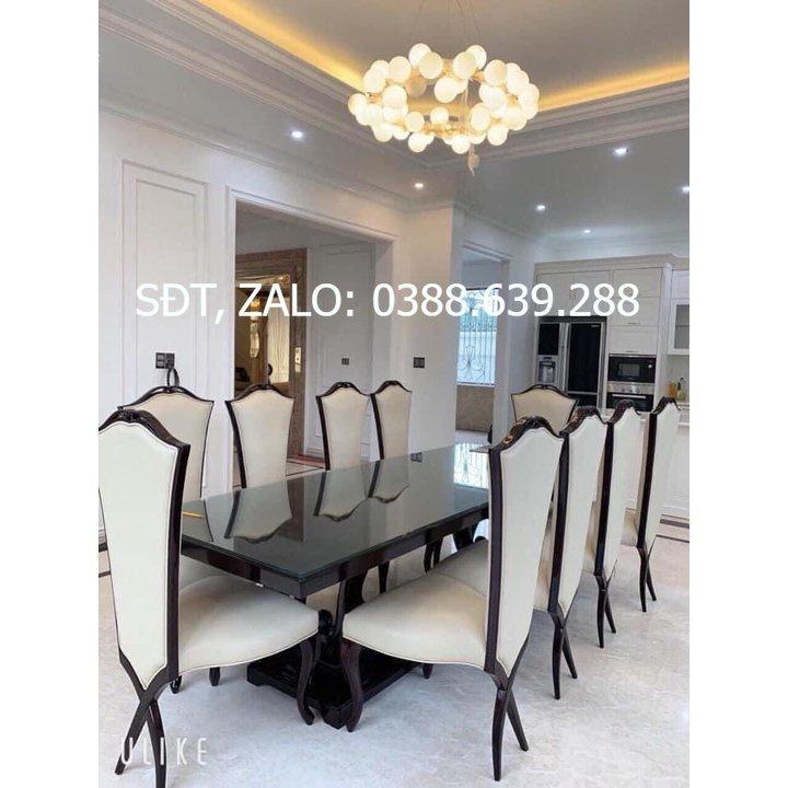 Bàn Ăn Tân Cổ Điển Mẫu Ghế Chữ X