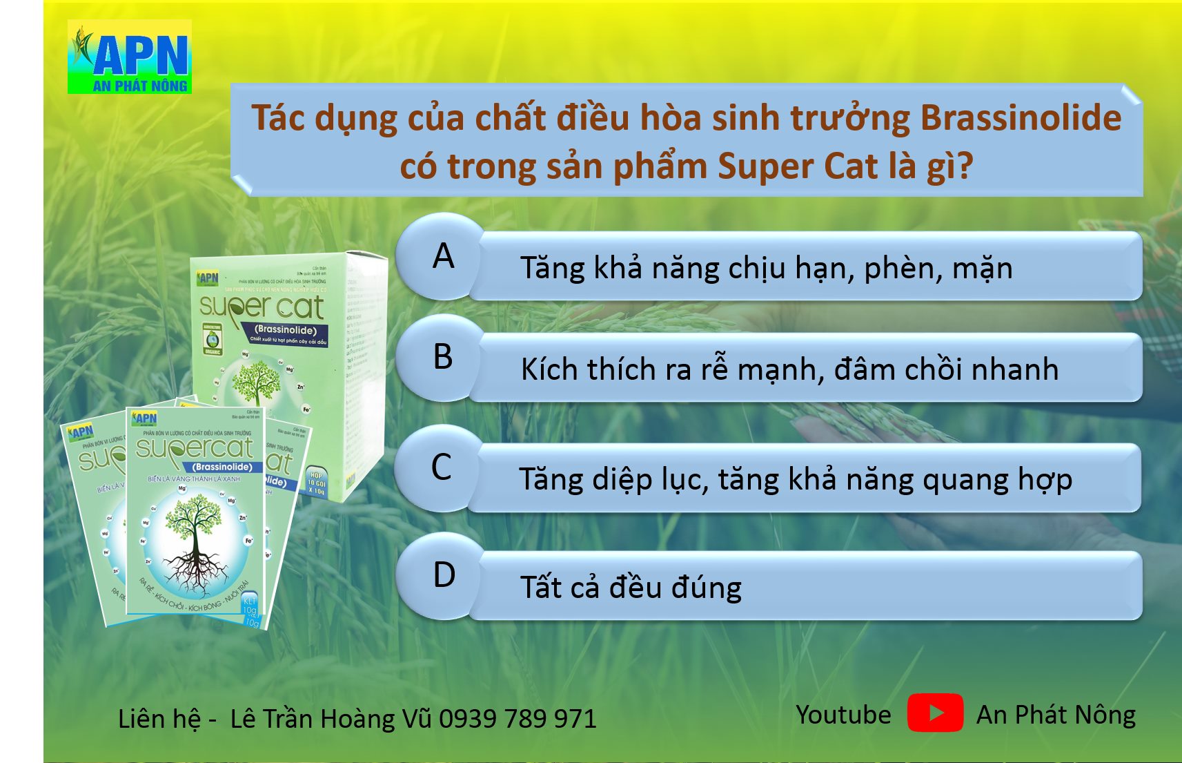 SUPER CAT 10g kích rễ mạnh, bung đọt nhanh, kích hoa đồng loạt, sinh trưởng tối đa cho cây kiểng, lúa, cây ăn trái,.
