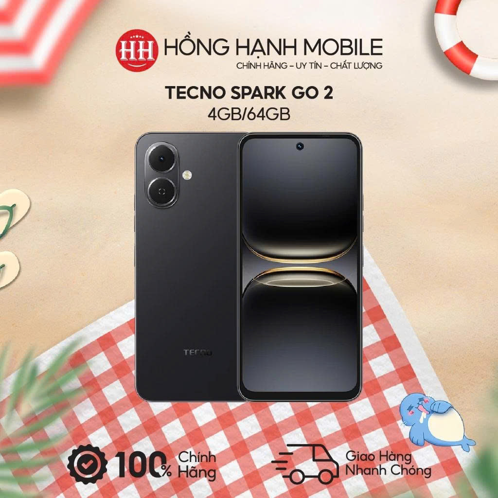 Điện Thoại Tecno Spark Go 2 4GB/64GB - Hàng Chính Hãng