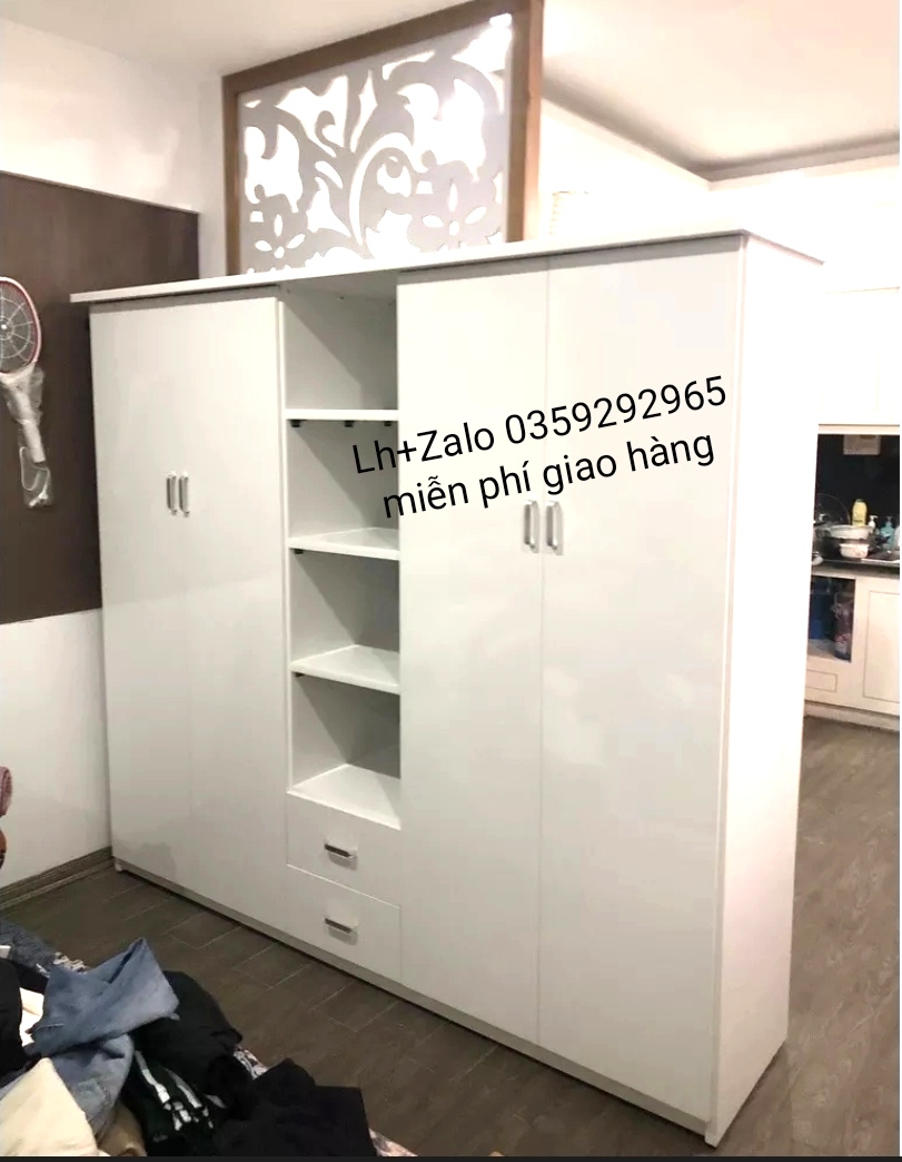 Tủ nhựa đài Loan 4 cánh 1 kệ