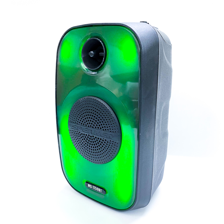 Loa Bluetooth MS-1759BT với đèn led RGB âm thanh bass mạnh tích hợp khe cắm thẻ nhớ, USB và có thể karaoke