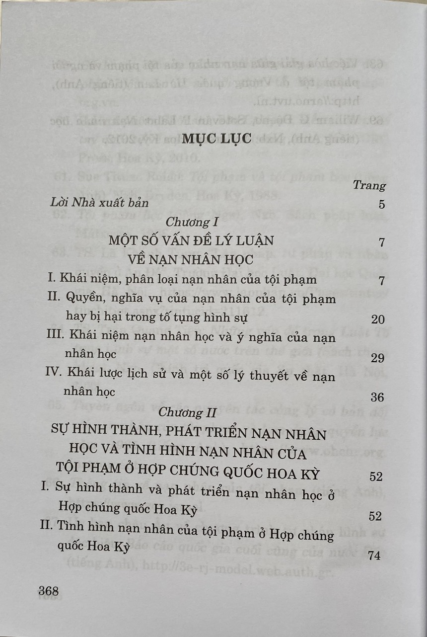 Nạn Nhân Học : Một Số Vấn Đề Lý Luận Và Thực Tiễn