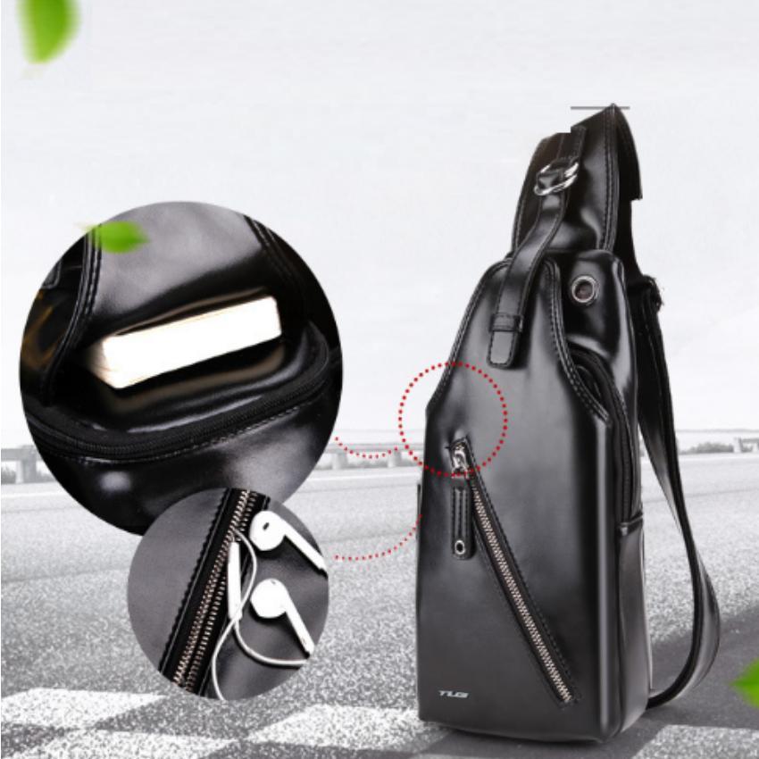 Túi Nam Đeo Chéo Cao Cấp Thành Long TLG 205968 1 Tặng Kèm Móc Khóa Da