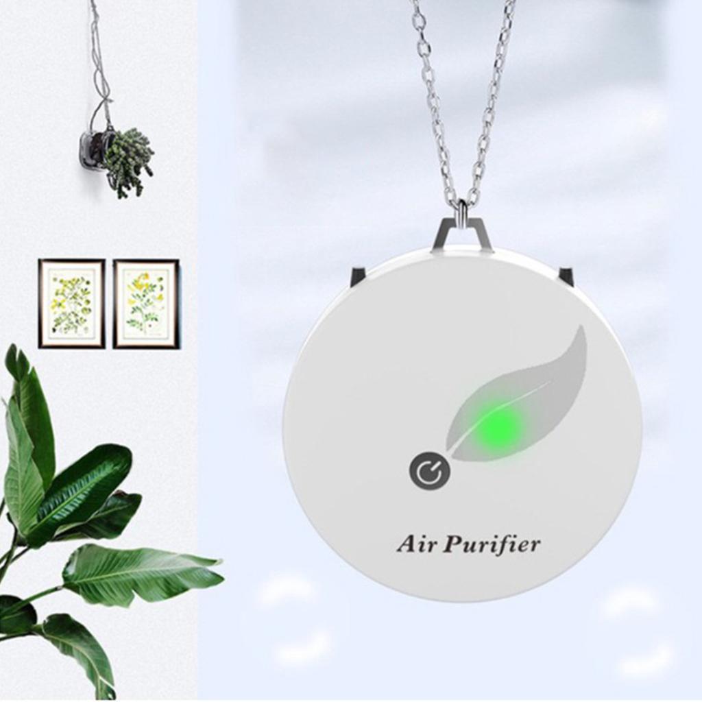 Portable Wearable Necklace Air Purifier Negative Ion Generator