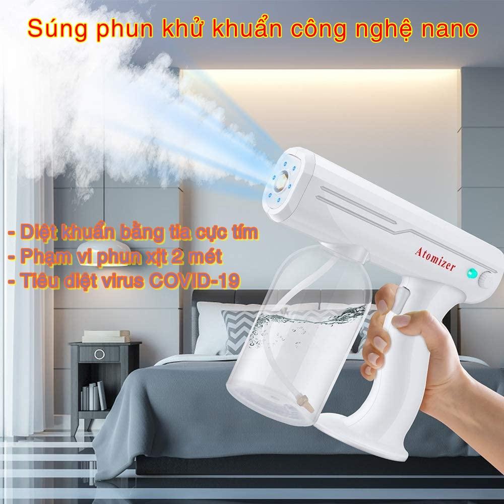 Súng Xịt Phun Khử Khuẩn - Diệt Khuẩn Phun Khử Trùng NANO Tia UV Khử Khuẩn