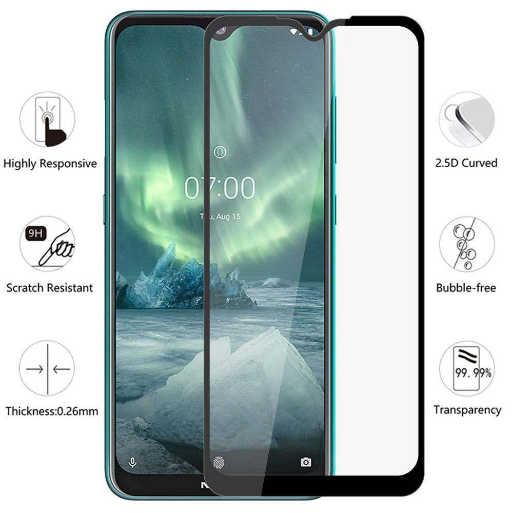 Miếng dán kính cường lực full màn hình 111D cho Nokia 7.2 2020 hiệu HOTCASE (siêu mỏng chỉ 0.3mm, độ trong tuyệt đối, bo cong bảo vệ viền, độ cứng 9H) - Hàng nhập khẩu