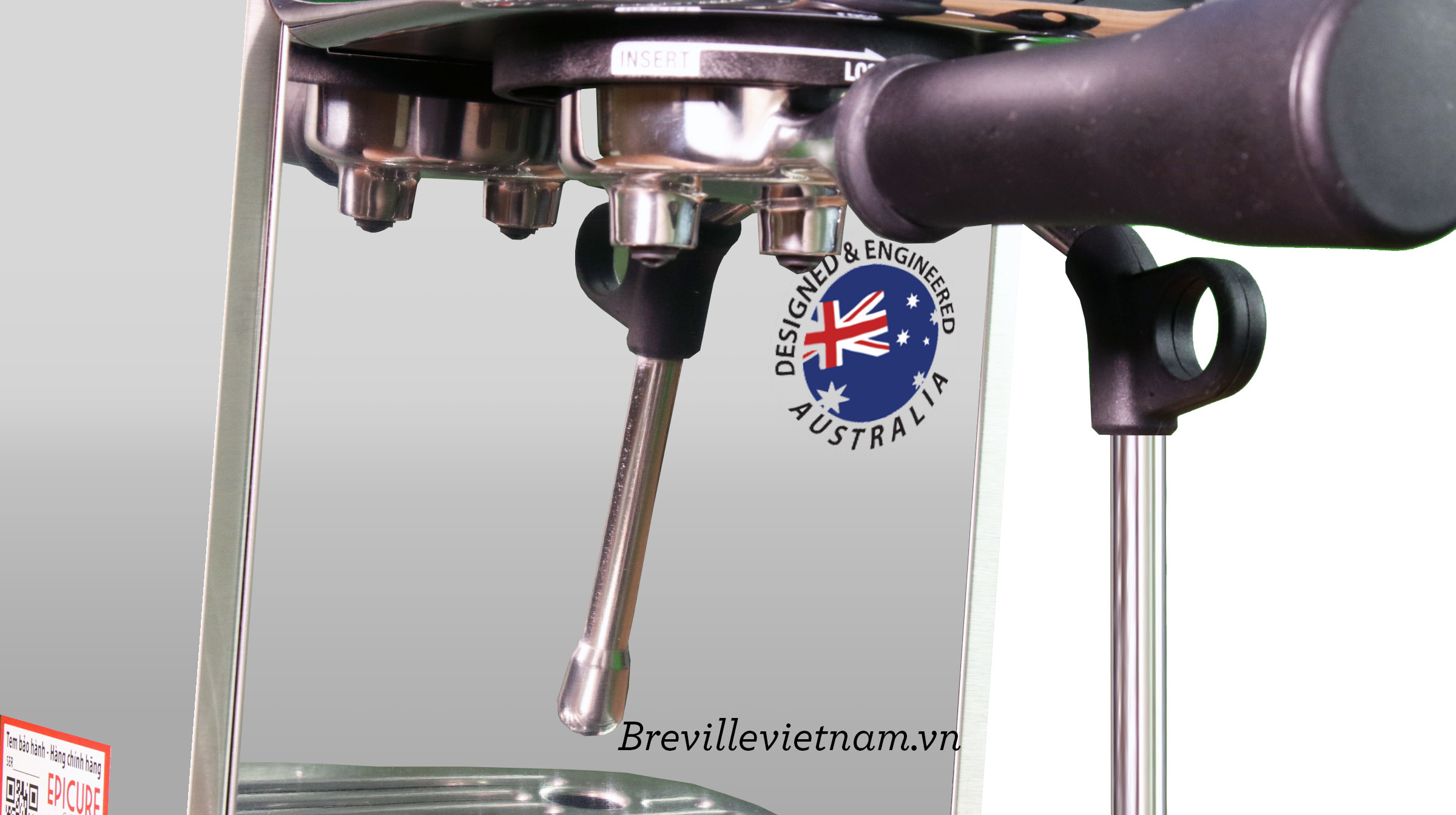 Máy pha cà phê Breville 500 The Bambino Plus (BES500BSS) - Hàng chính hãng