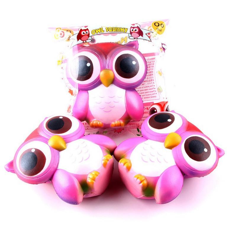 SquiShy CON CHIM CÚ MÈO màu hồng