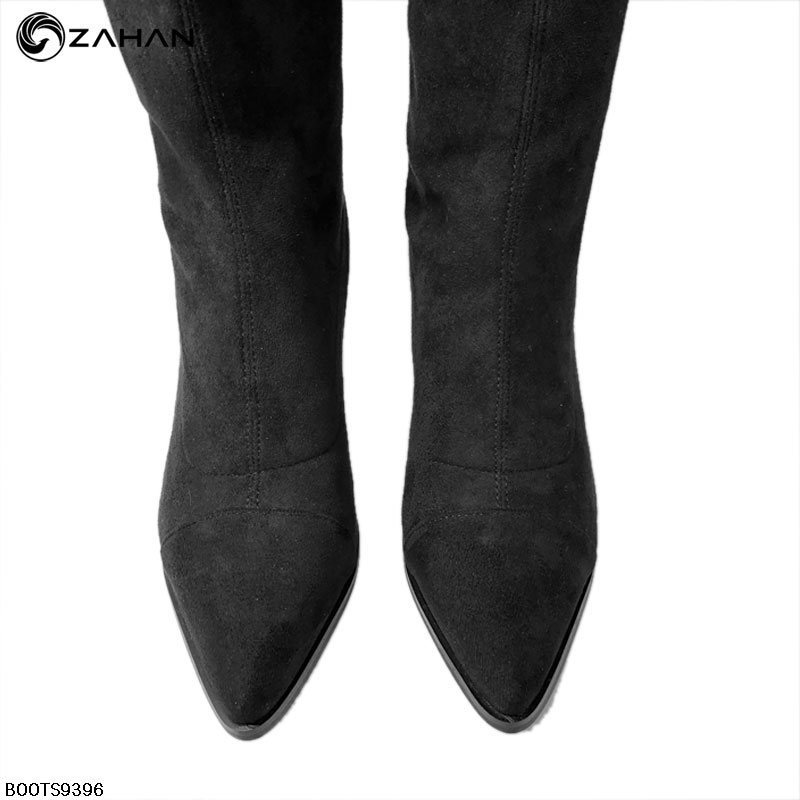 Boots đùi nữ, 3 cm, mũi nhọn, BOOTS9396