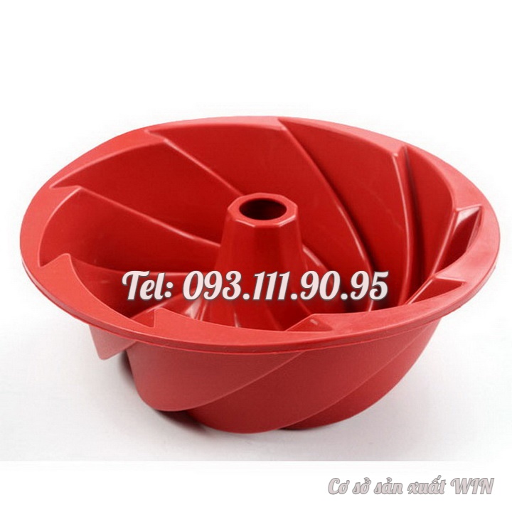 Khuôn silicon làm bánh, rau câu hình xoắn ốc loại 20 cm – Mã số 1202