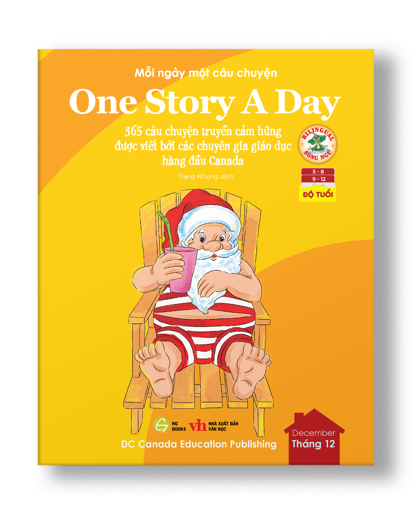 Sách - One Story A Day - CUỐN 12: 365 câu chuyện phát triển IQ, EQ cho bé - Bản song ngữ tặng kèm file nghe
