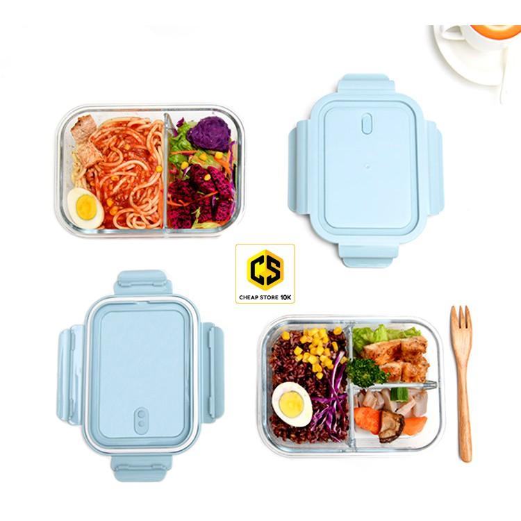 Hộp đựng cơm thủy tinh 3 ngăn, hộp đựng cơm, hộp cơm thủy tinh, hộp thủy tinh đựng thực phẩm,