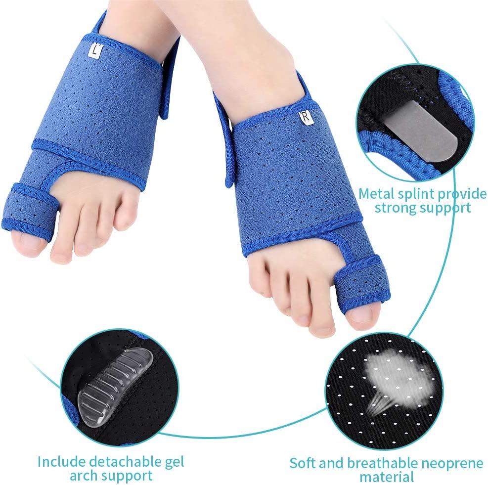 Hallux Valgus Corrainer Night, Chỉnh hình chính xác với Hỗ trợ Gel Ark, Mẹo cho Oneles Bunion Sửa chữa để giảm đau chân, chân phẳng