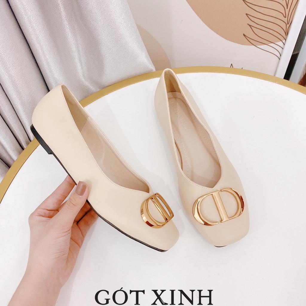 Giày búp bê GÓT XINH B1 da mờ đế bệt