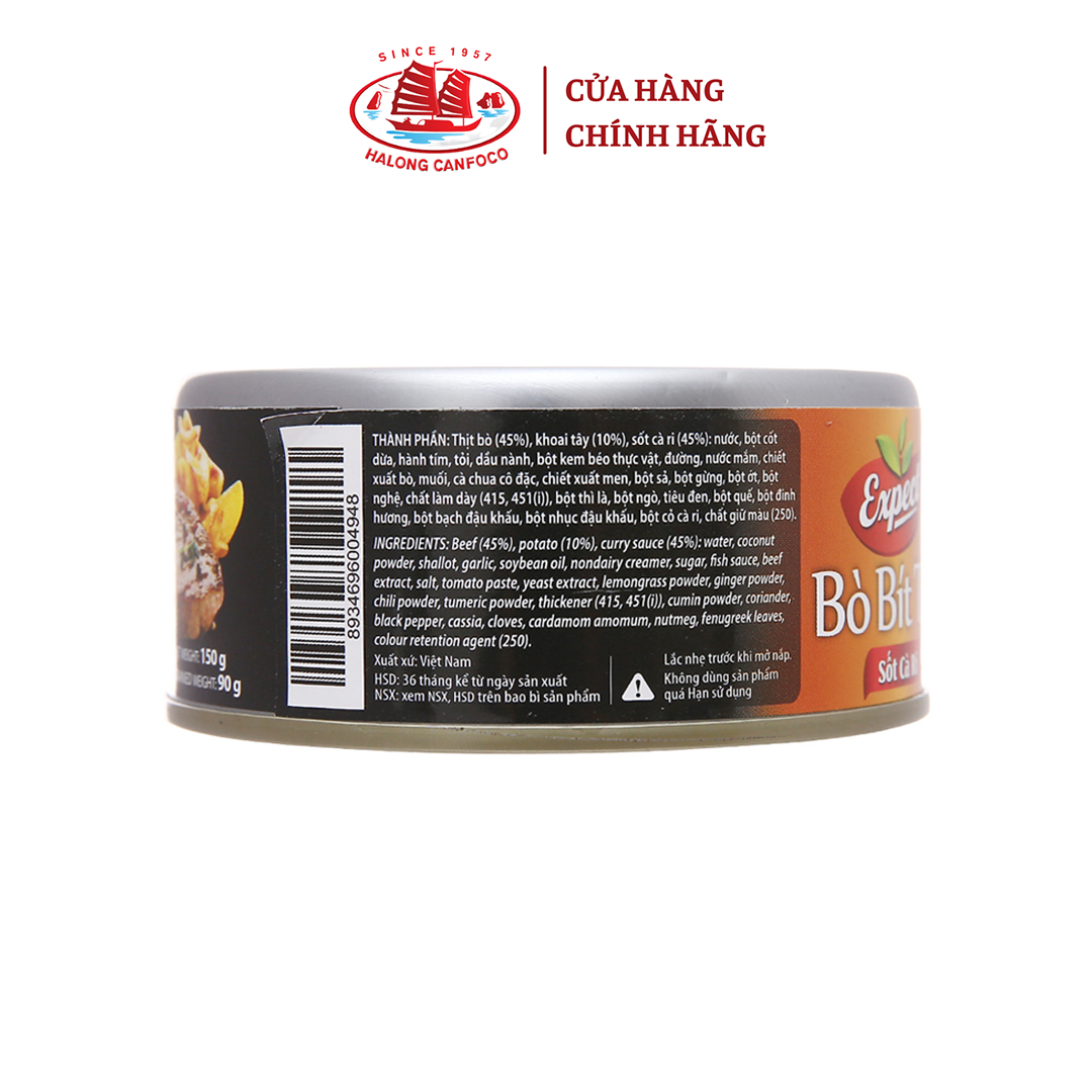 Bò Bít Tết Sốt Cà Ri Expect 150G - Đồ hộp Hạ Long (DATE: 10/2024)