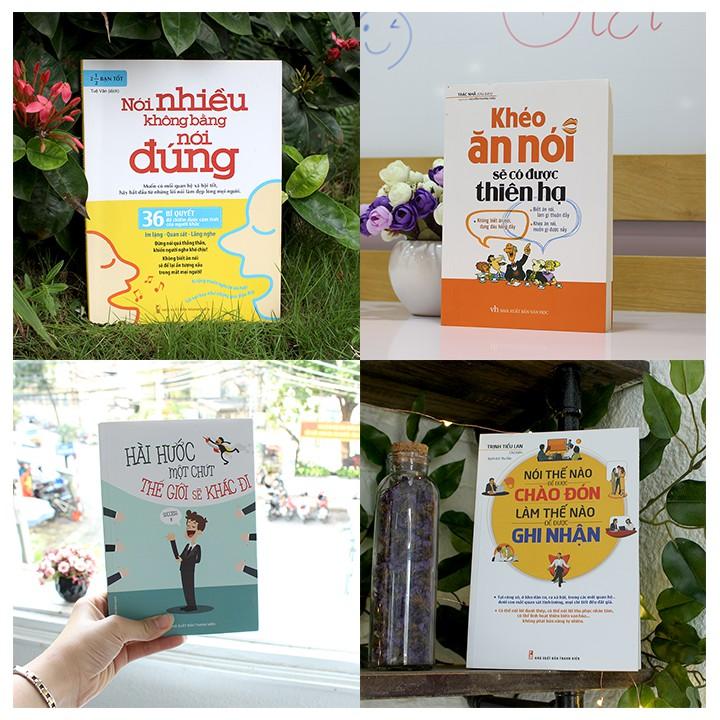 Sách Combo: Khéo Ăn Nói+ Hài Hước Một Chút Thế Giới Sẽ Khác Đi+ Nói Thế Nào Để Chào Đón+ Nói Nhiều Không Bằng Nói Đúng