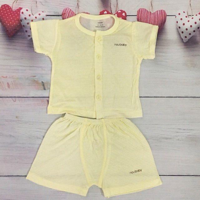 Một bộ quần áo cọc tay mặc màu hè NouBaby cho bé từ 0-14 tháng tuổi