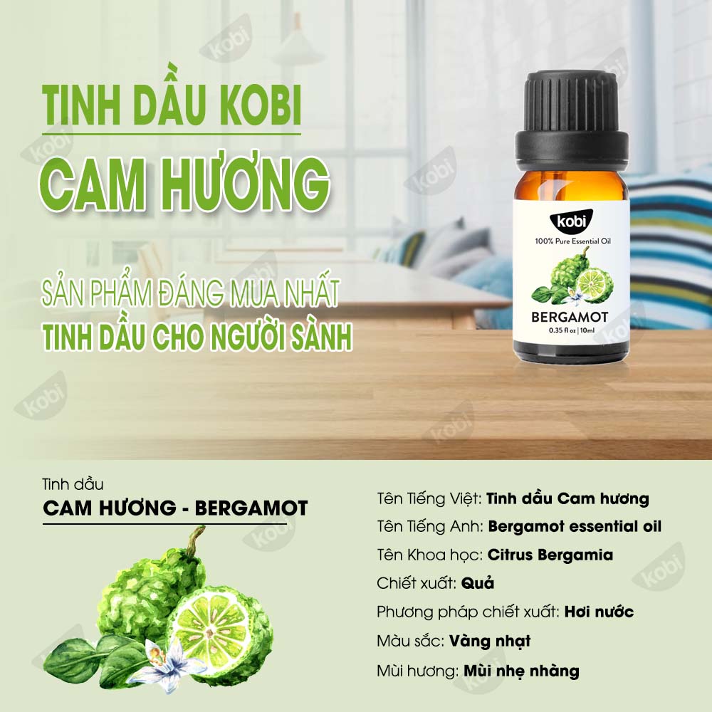 Tinh Dầu Cam Hương Kobi - Tinh Dầu Thiên Nhiên Nguyên Chất, Tinh Dầu Xông Phòng, Giúp Giảm Stress, Xua Đuổi Côn Trùng Và Khử Mùi Hiệu Quả, Thích Hợp Dùng Với Đèn Xông Và Máy Khuếch Tán Tinh Dầu (5ml)