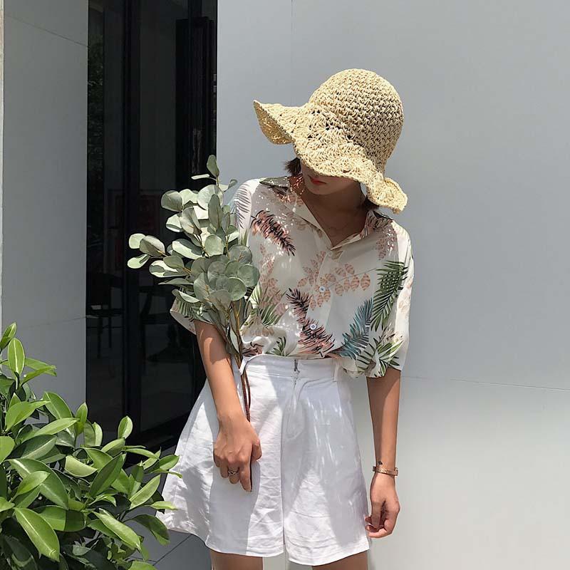 Áo sơ mi nữ in họa tiết phong cách Boho