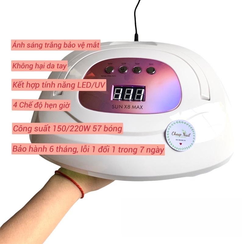 Máy hơ gel sun X8 2in1 57 bóng đèn led/uv - Hàng bảo hành 6 tháng-beeshi shop nail