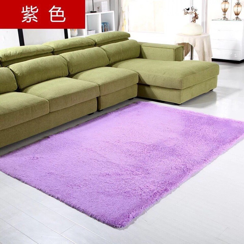 Thảm lông trải sàn 1m6x2m - màu tím