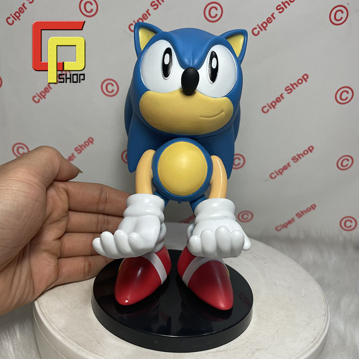 Mô hình nhím Sonic The Hedgehog - Có giá đỡ điện thoại - figure sonic ps4