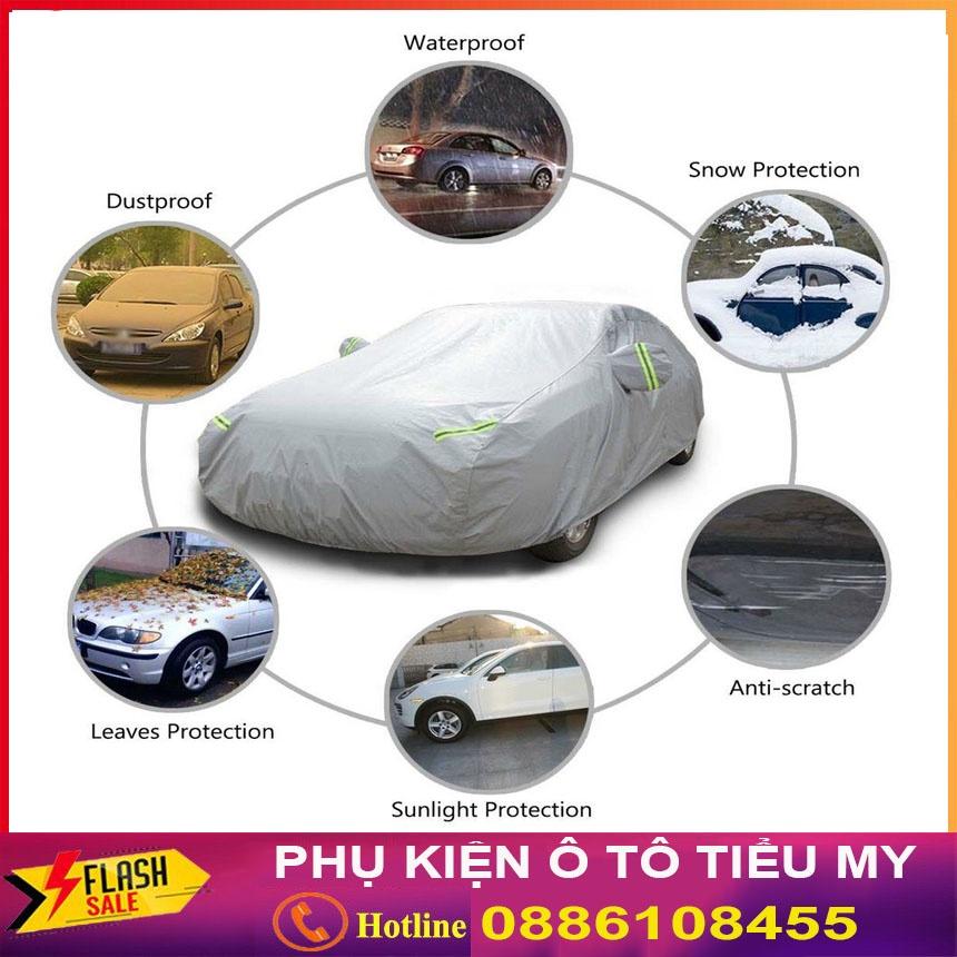 Bạt Phủ Ô Tô Vải Dù Kia Morning, Soluto, Cerato, Seltos, K3, Rondo, Optima Sorento Sedona chống nóng