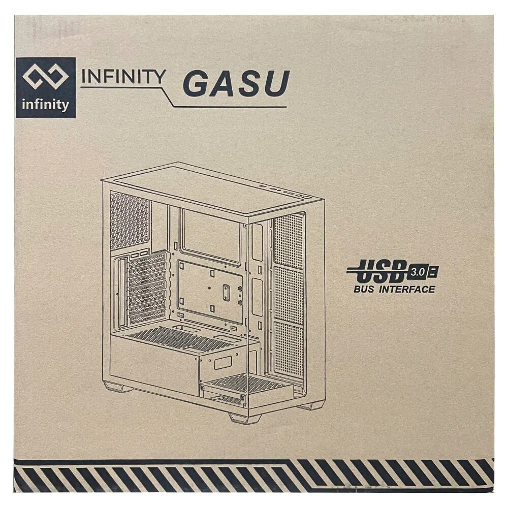 Vỏ case máy tính Infinity Gasu – E-ATX Gaming Chassis _ Hàng Chính Hãng