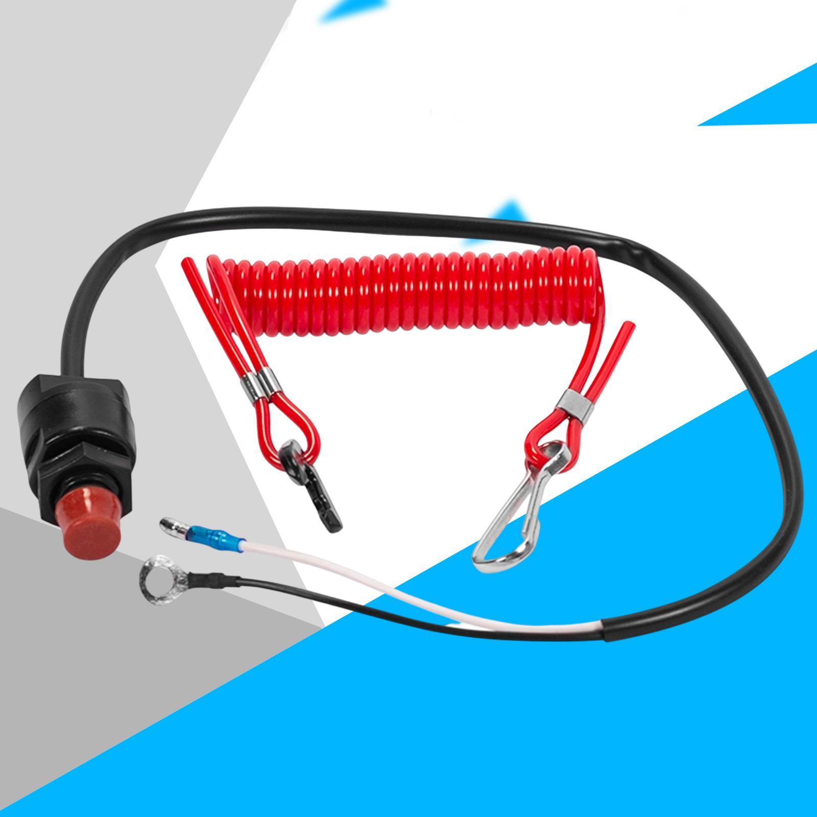 Engine Stop Kill Switch Cut Out Flameout Switch for Motorboat Boat Outboard