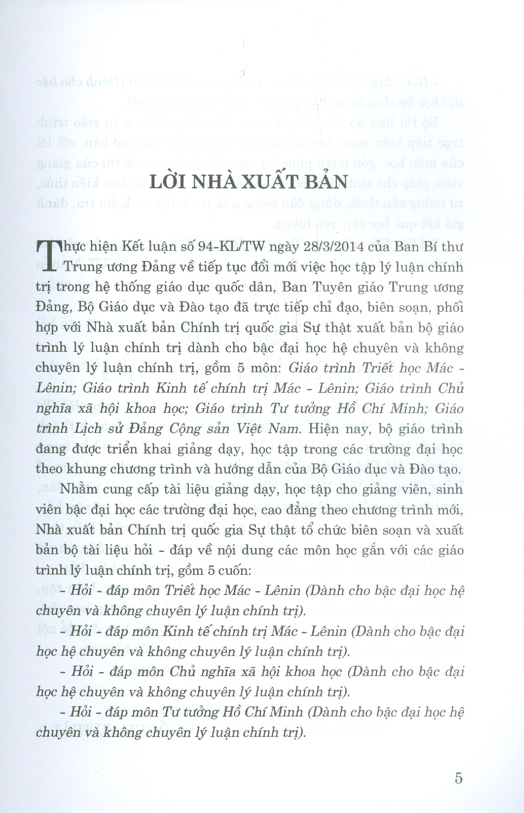 Hỏi - Đáp Môn Tư Tưởng Hồ Chí Minh