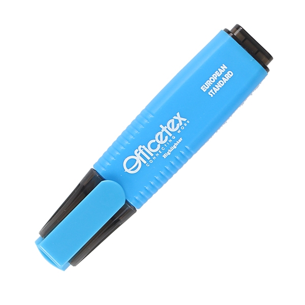 Bộ 3 Bút Dạ Quang Mực Xanh Dương - Officetex OT-HL003BL