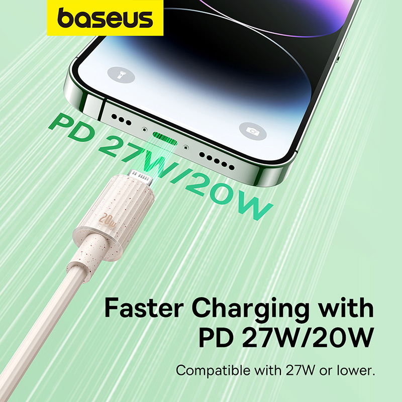 Cáp Sạc Nhanh C to iP Baseus Habitat Series Fast Charging Cable Type-C to iP 20W (Hàng chính hãng)