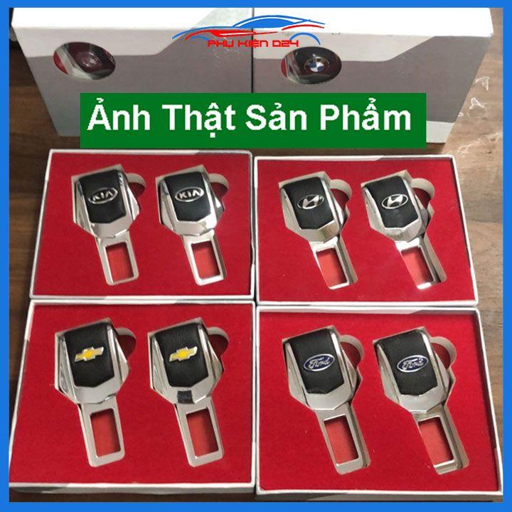 Chốt khóa dây an toàn ô tô đầy đủ logo theo hãng xe