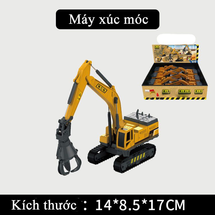 Đồ chơi mô hình xe cẩu móc KAVY chất liệu nhựa an toàn cho bé, tỷ lệ kích thước lớn, với các khớp xe chuyển động