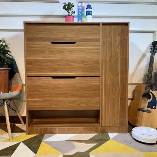 Tủ Giầy Thông Minh Gỗ Công Nghiệp, Kệ Để Giầy Dép Gỗ Kích Thước 100x120x30 Cm