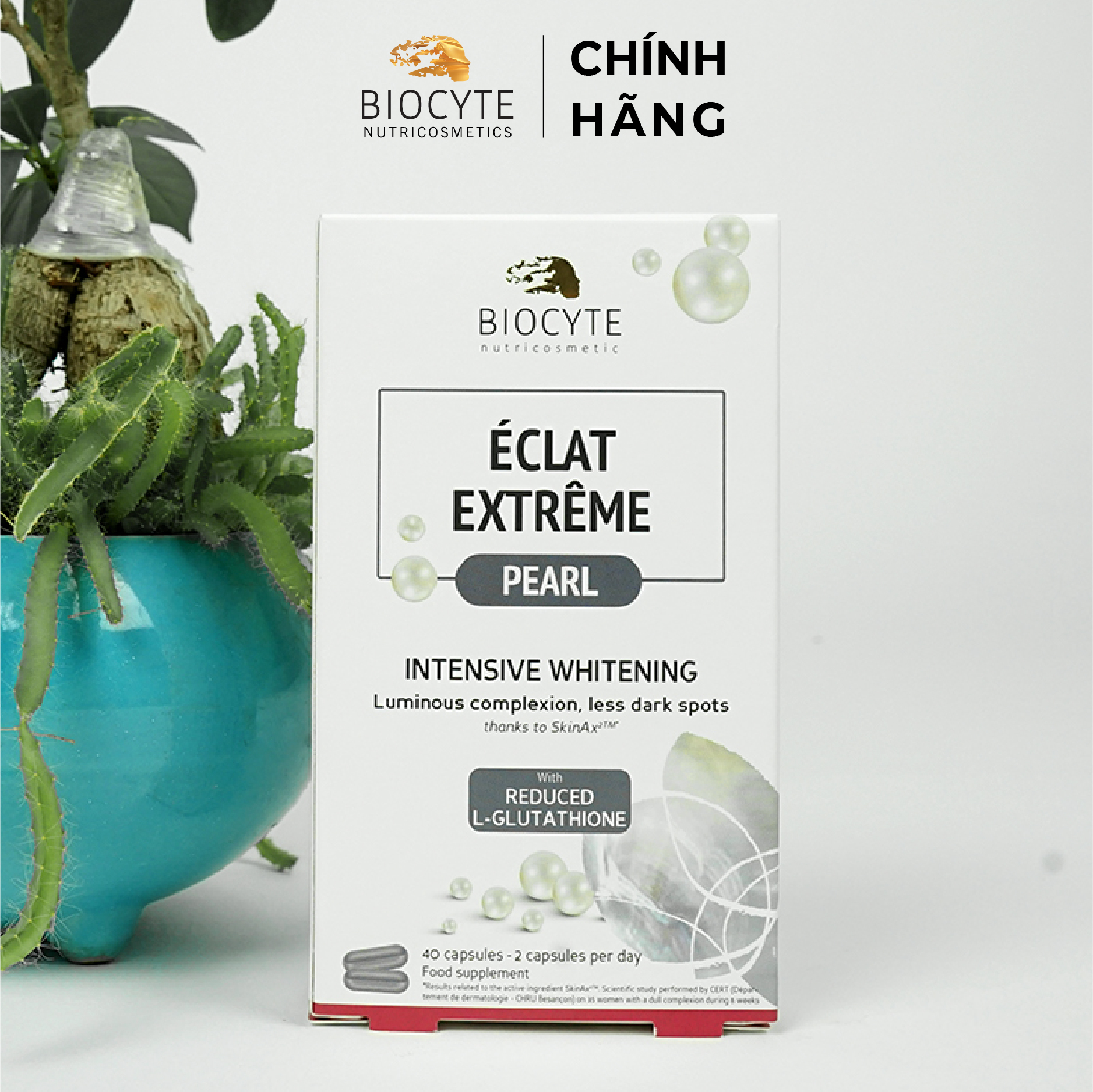 B01 Viên uống giảm nám, trắng da, chống nắng - BOC Éclat Extrême Pearl 40 viên