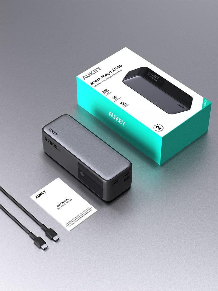 Pin Sạc Dự Phòng Aukey PB-Y63 27600mAh (PD 3.1 140W) Sạc Nhanh Laptop & MacBook - Hàng Chính Hãng