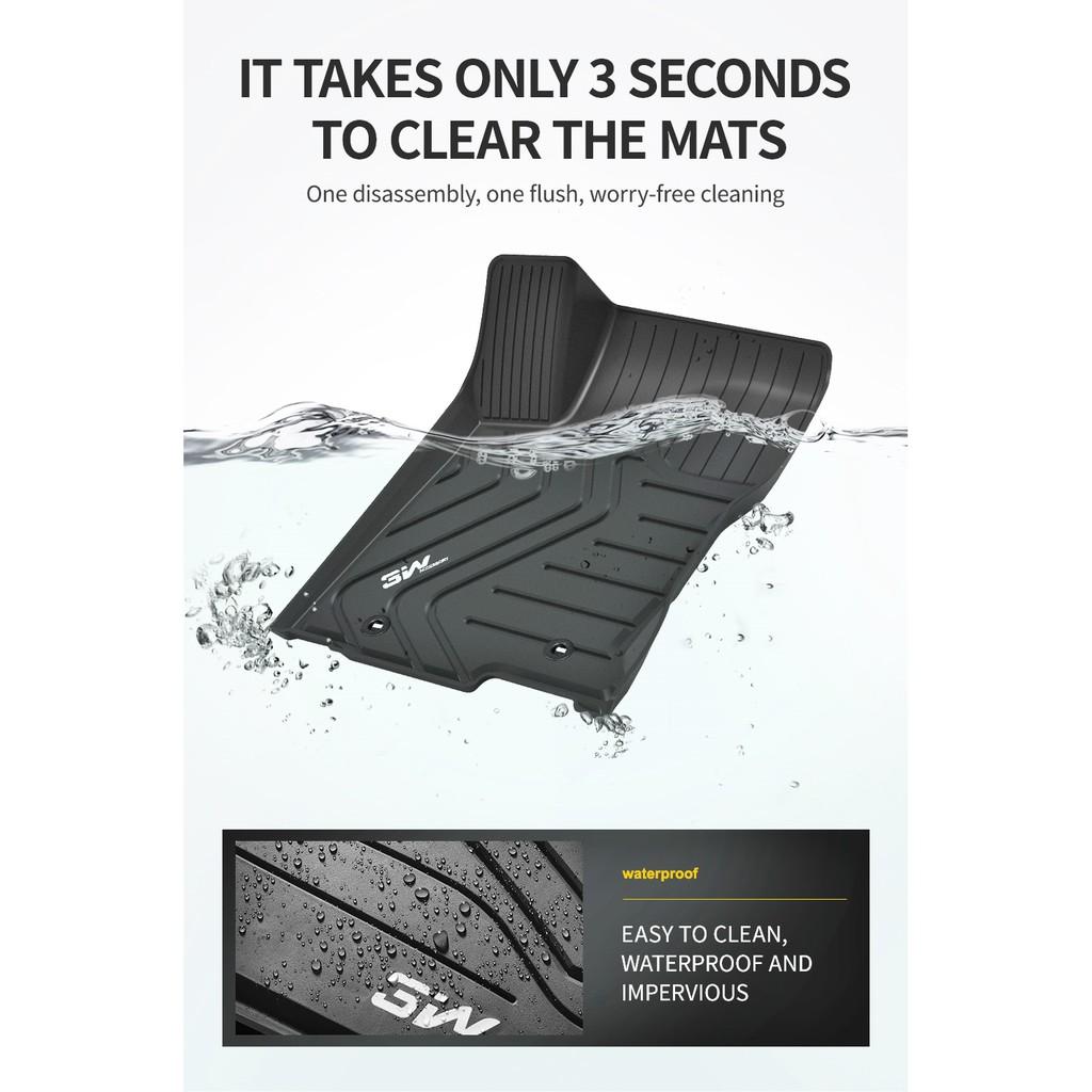 Thảm lót sàn ô tô Lexus ES Chất liệu TPE cao cấp, thiết kế sang trọng, thương hiệu Macsim 3w