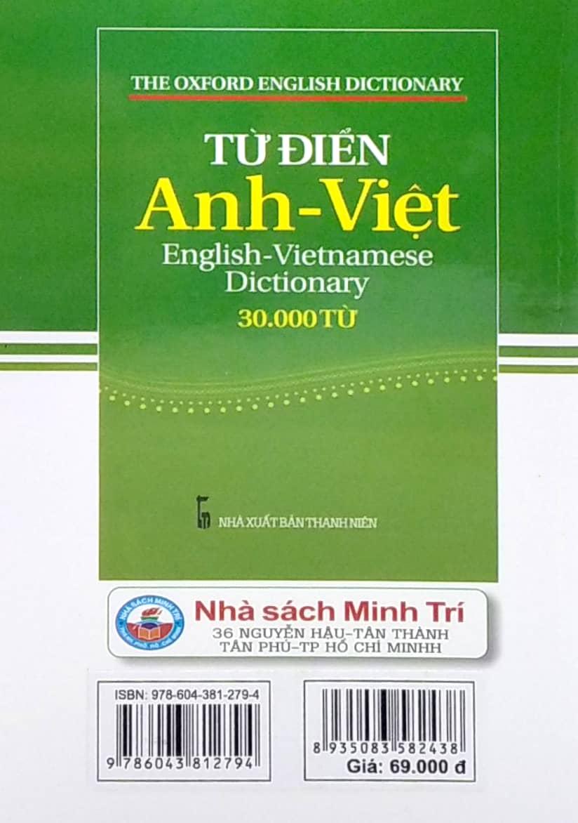 Từ Điển Anh Việt 30.000 Từ