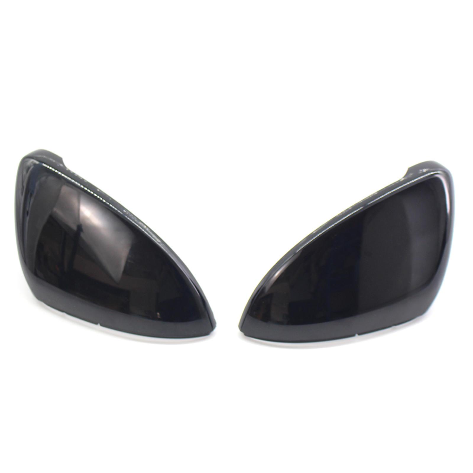 2Pcs Plastic Rearview Mirror Cover Mirror Shell Car Replacement Parts Decoration for VW GOLF GTI Golf R E-Golf 2009-2013